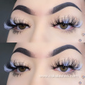 white mink lashes with color gray mink eyelashes